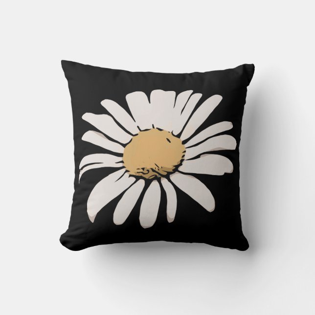 Daisy Floral Coussin (Recto)