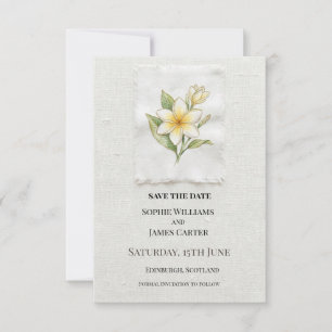 Daisy Floral Hochzeit Save The Date