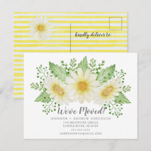 Daisy Floral Moving Faire-part