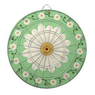 Daisy Floral Pattern Dartscheibe