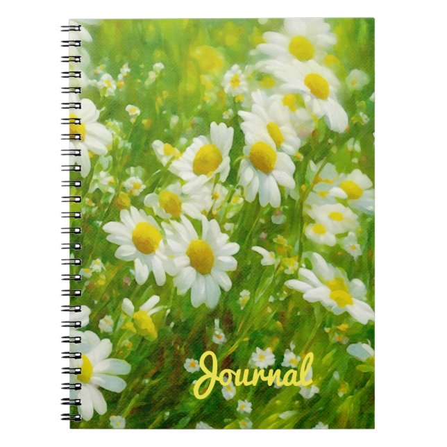 Daisy Flower Garden Art Carnet Journal (Devant)