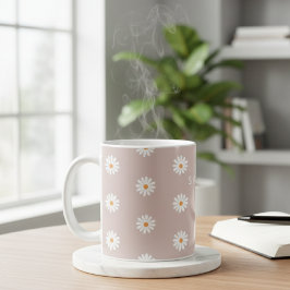 Daisy Flower Mug, Daisy Flower Mug, Custom Daisy Kaffeetasse