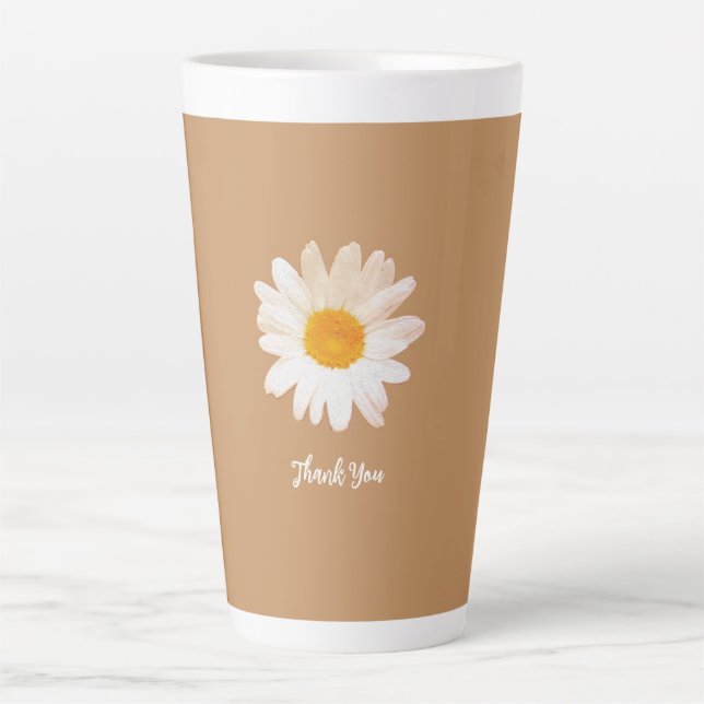 Daisy Flower Mug – Summer Botanical Cozy Milchtasse (Vorderseite)