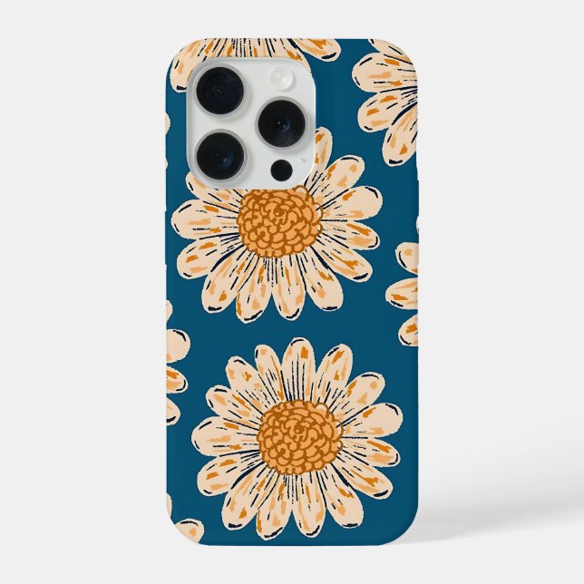 Daisy Flower Phone Case iPhone 15 Pro Hülle (Rückseite)