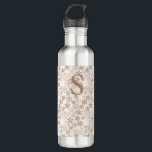 Daisy Flowers Beige Floral Aesthetic Ditsy Tan INT Edelstahlflasche<br><div class="desc">Daisy Flowers Beige Floral Aesthetic Ditsy Tan INT</div>