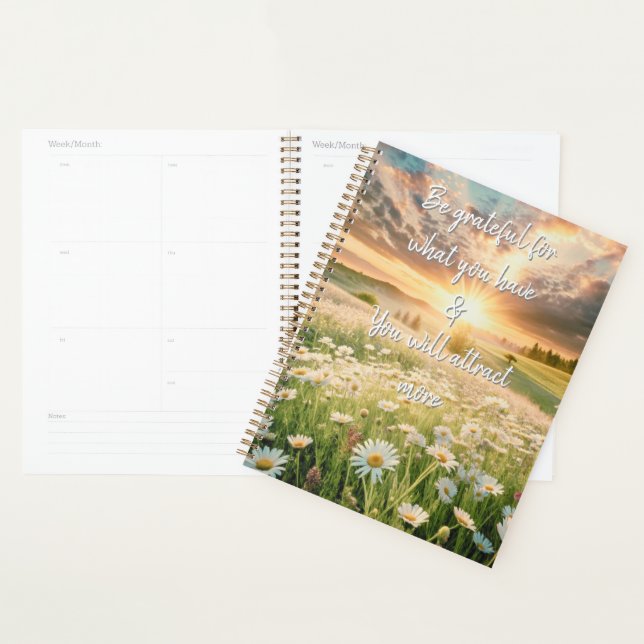 Daisy Flowers Meadow - Inspirational Phrases Planer (Anzeige)