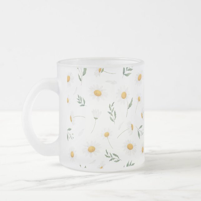 Daisy Flowers Pattern Mug (Gauche)