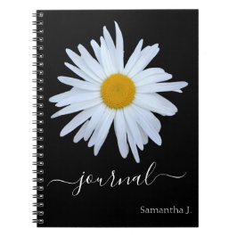 Daisy Foto Black Journal Spiral Foto Notebook Notizblock
