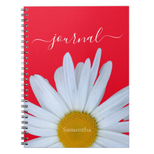 Daisy Foto Red Journal Spiral Foto Notebook Notizblock