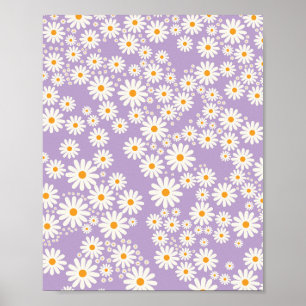Daisy Garden 05 Lila Poster