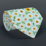 Daisy Garden Floral Pattern Krawatte<br><div class="desc">A bright daisy garden floral pattern featuring cheerful blossoms and fresh greenery. This lively botanical design captures the joy of spring gardens and sunny flower fields.</div>