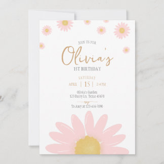 Daisy Geburtstagsparty boho Blumenzwiebeln jedes A Einladung