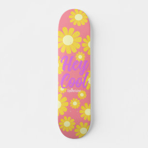 Daisy Gelbe Pfirsich Skateboard