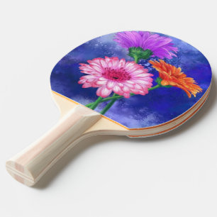 Daisy Gerbera Ping Pong Paddle Tischtennis Schläger