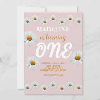 Daisy Girls 1. Geburtstags-Party Einladung