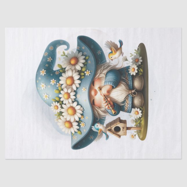 Daisy Gnome Seidenpapier (Vorderseite)
