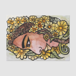 Daisy Goddess Seidenpapier