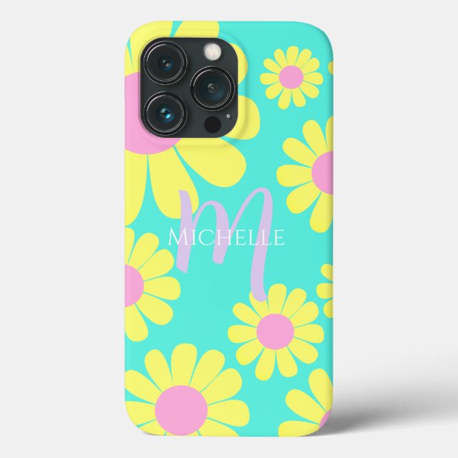 Daisy Green Aqua Case-Mate iPhone Hülle (Rückseite)