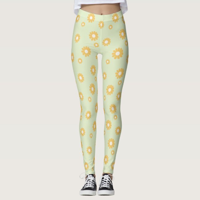 Daisy Green Leggings (Vorderseite)