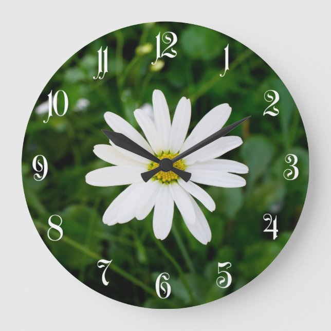 Daisy Große Wanduhr (Vorderseite)