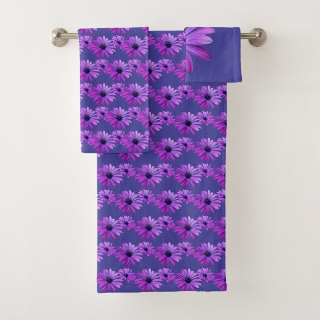 Daisy Handtuch Set Personalisiert Lila Daisy Handt (Insitu)