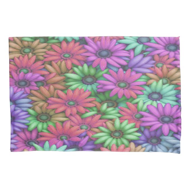 Daisy Happy #4115 - Pillowcase Kissenbezug (Vorderseite-Links)