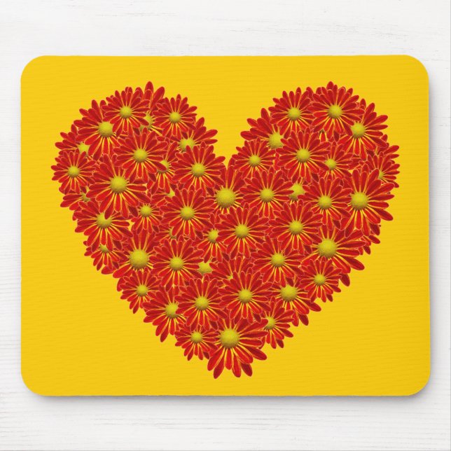 Daisy Heart Mousepad (Vorne)