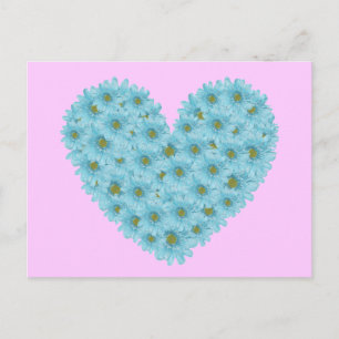 Daisy Heart Postkarte