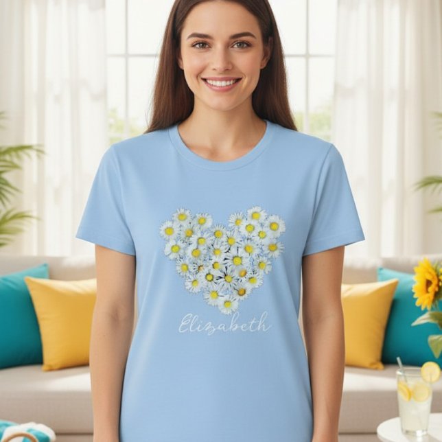 Daisy heart tshirt personalized (Créateur téléchargé)