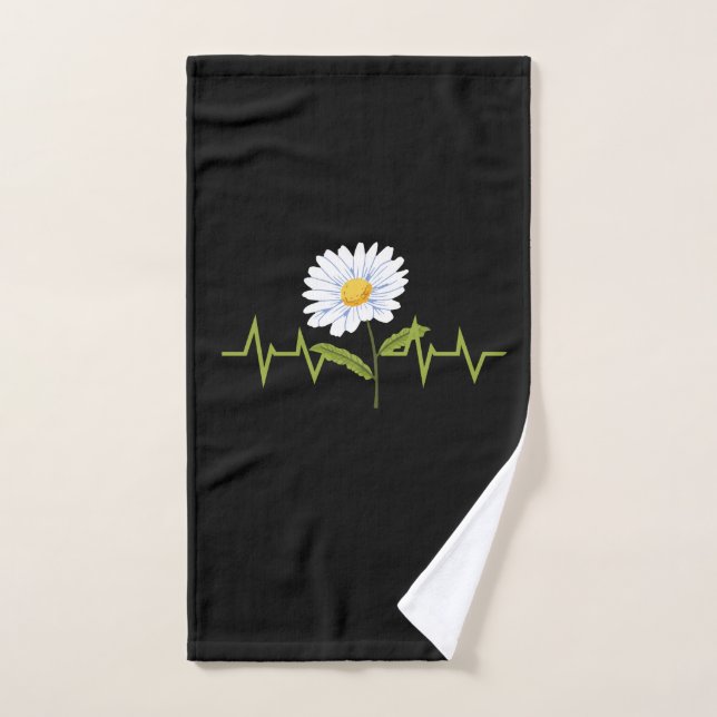 Daisy Heartbeat (Serviette à main)