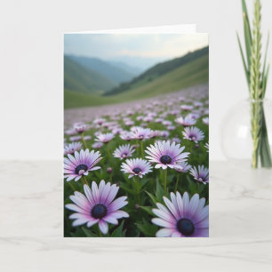 Daisy-Hügel-Geburtstagskarte Karte