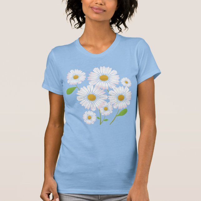 Daisy imprimé floral femme tshirt gify (Devant)