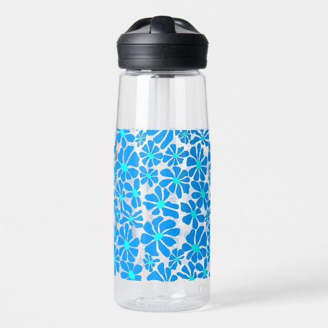 Daisy in 2 Farbtönen B02.bblue Trinkflasche (Vorne)