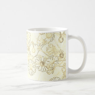 Daisy in Creme und White Coffee Tasse