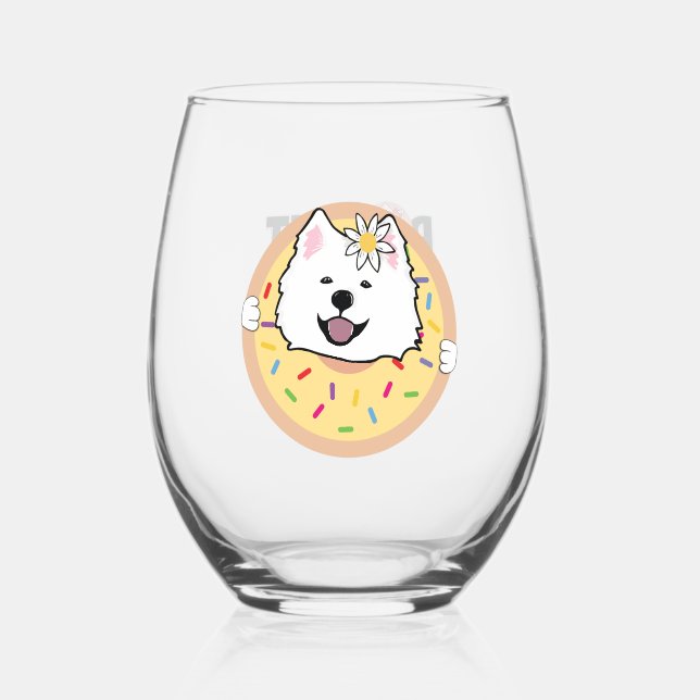 Daisy in einem Donut Weinglas Ohne Stiel (Vorderseite)