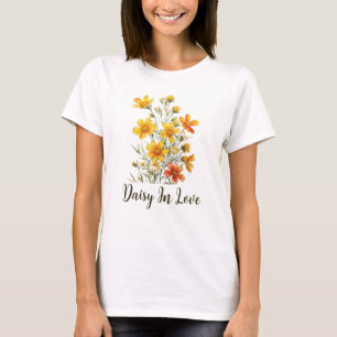 Daisy in Liebe Wildblume T-Shirt