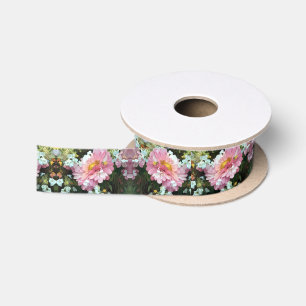 Daisy in Pink Satinband