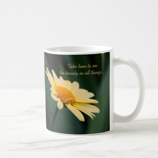 Daisy inspirierendes Schönheitsangebot Kaffeetasse (Rechts)