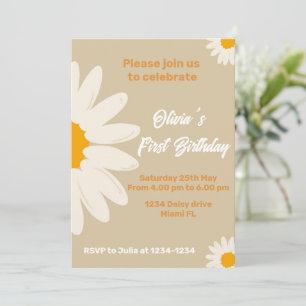 Daisy Invitation daisy carte d'anniversaire