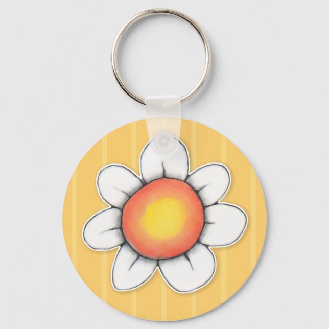 Daisy Joy Gelber Schlüsselanhänger (Vorderseite)