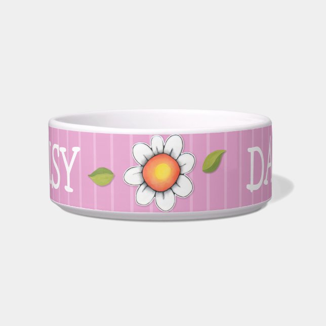 Daisy Joy Pink Cat Pet Bowl Napf (Vorderseite)