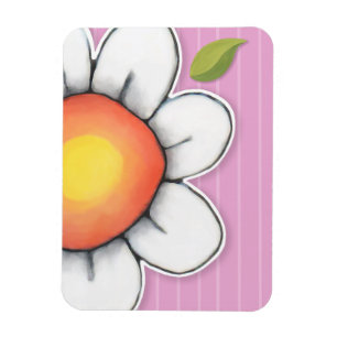 Daisy Joy Pink Premium Magnet