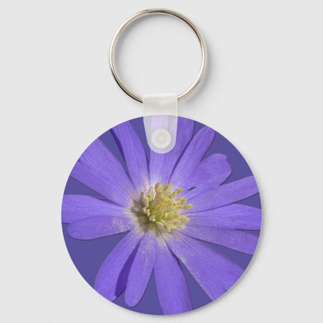 Daisy Key Chain Lila Daisy Schlüsselanhängers & Ge Schlüsselanhänger (Vorderseite)