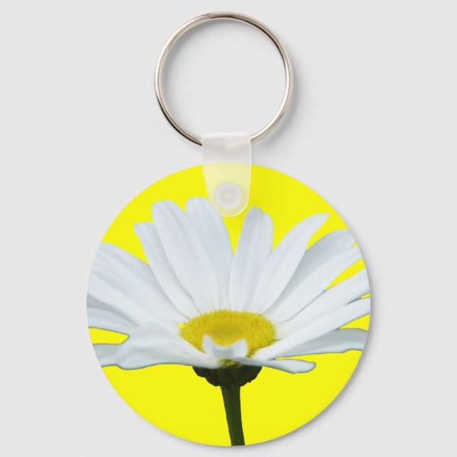 Daisy Key Chains fröhliche Gelbe Blume Geschenke Schlüsselanhänger (Vorderseite)