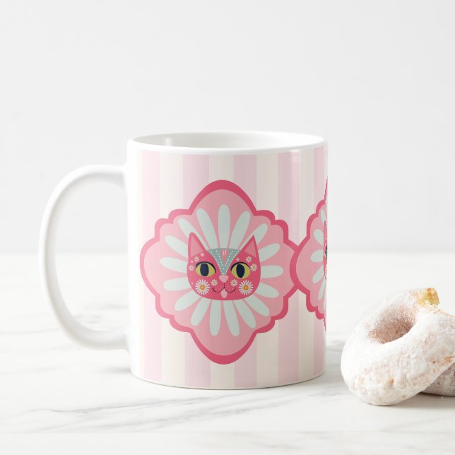 Daisy Kitty Face Purr-fect Kaffeetasse (Mit Donut)