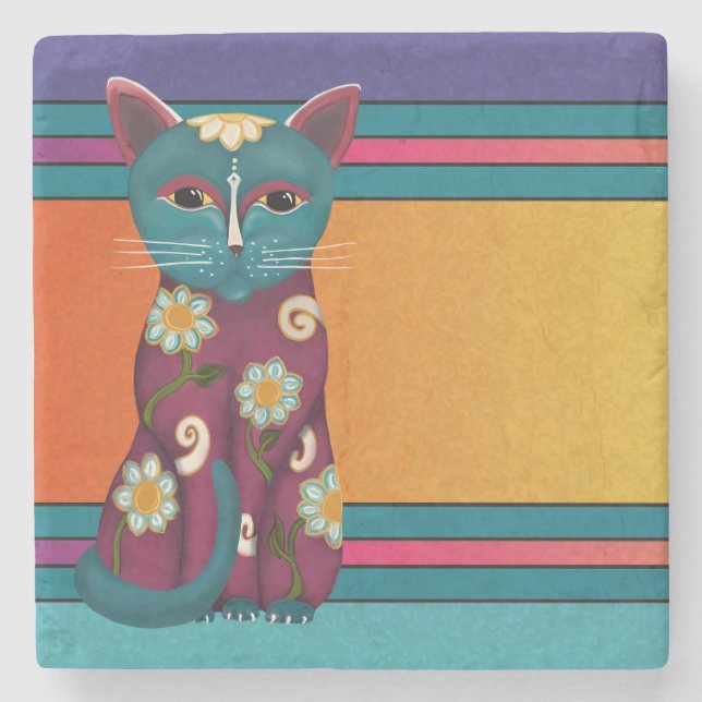 Daisy Kitty Steinuntersetzer (Vorderseite)