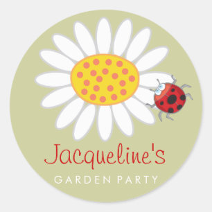 Daisy & Ladybug Kinder-Gartenparty Geschenke Aufkl Runder Aufkleber