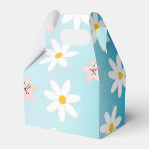 Daisy Lilie Blume Muster auf Meeresdrehmoment Hint Geschenkschachtel