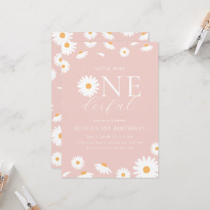 Daisy Little Miss Onederful Invitation d'anniversa