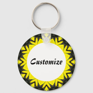 Daisy Mandala Template 12 Schlüsselanhänger
